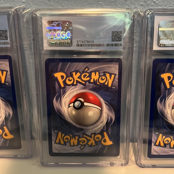 Pokémon Base Set CGC Graded Lot of Charmander Squirtle Bulbasaur 1999 - Picture 7 of 8